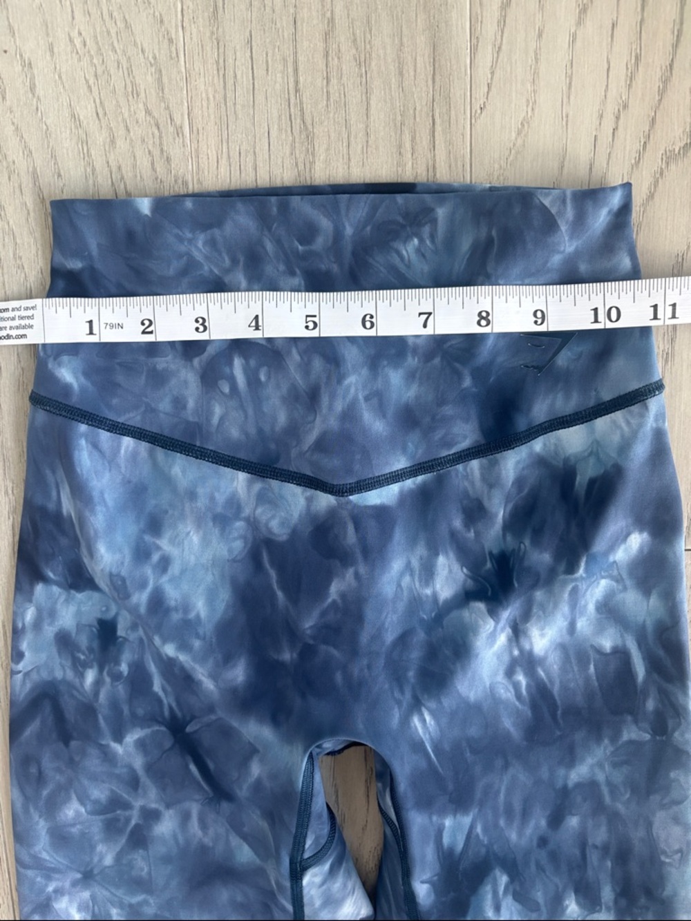 Gymshark Elevate Lakeside Blue Spray Leggings Size Small - Picture 5 of 7